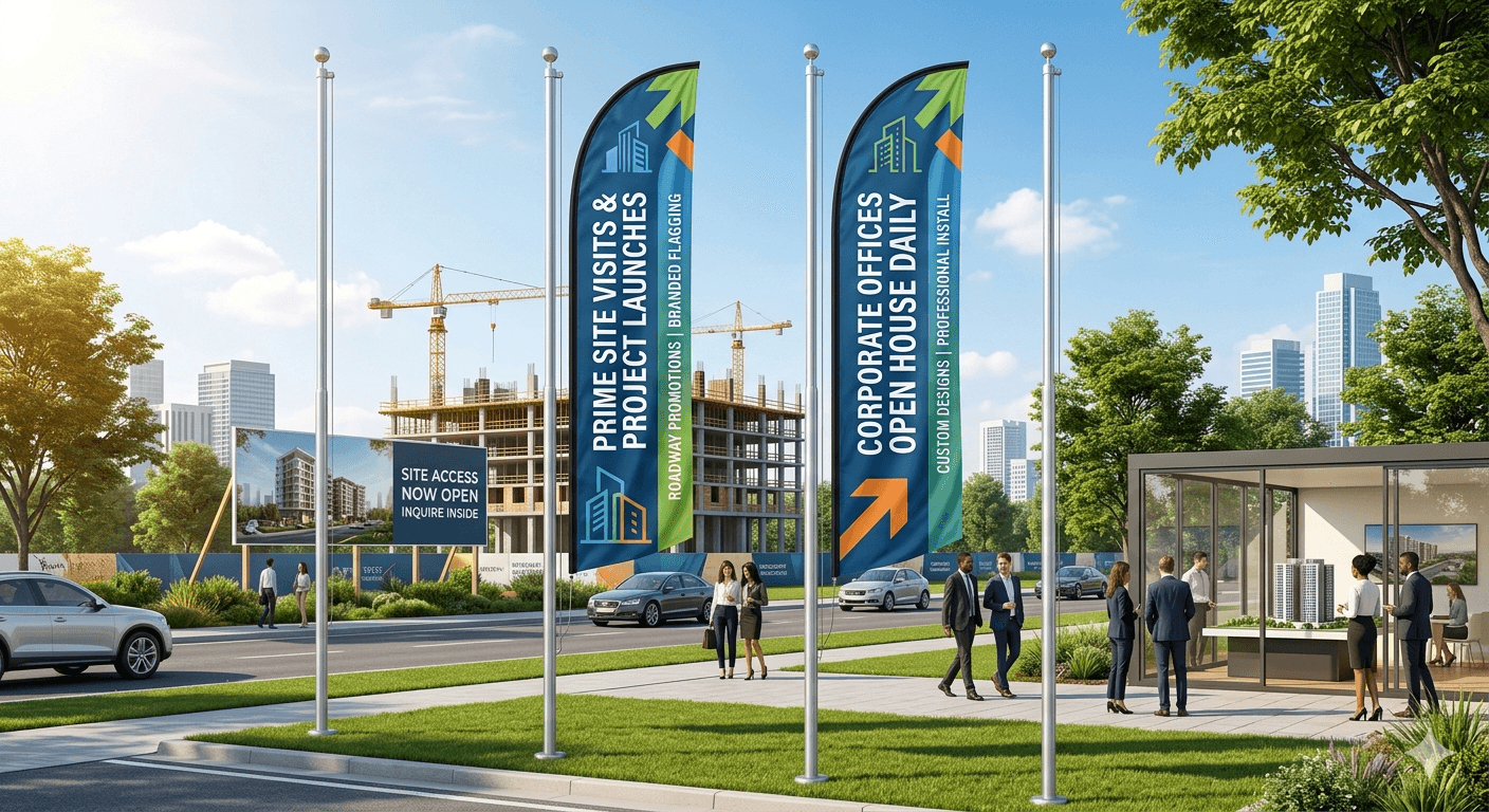 Flag Pole Post advertising service