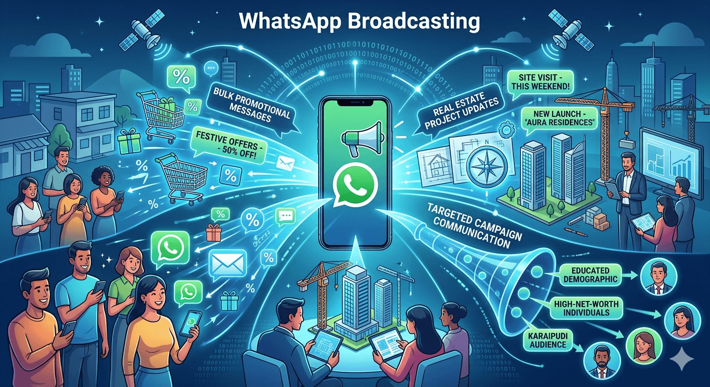WhatsApp Broadcasting advertising service